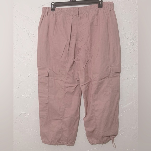 NWT Celebrity Pink Plus Size Cargo Wide Leg Parachute Pants Pastel Pink Sz XXL - Picture 11 of 15